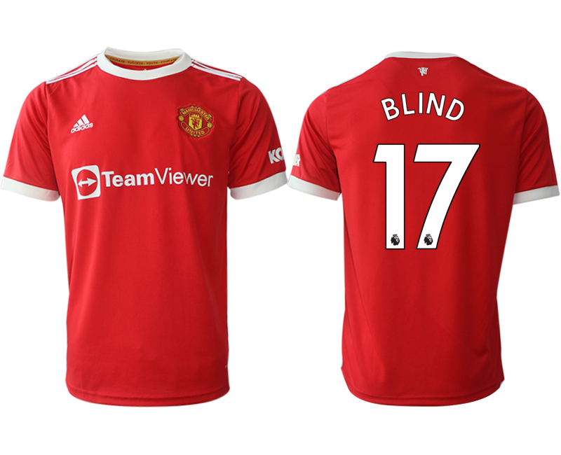 Men 2021-2022 Club Manchester United home red aaa version #17 Adidas Soccer Jersey
